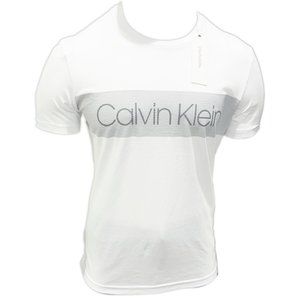 NWT CALVIN KLEIN MEN'S WHITE SHORT SLEEVE T-SHIRT
